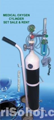 Oxygen cylinder trolley meter mask